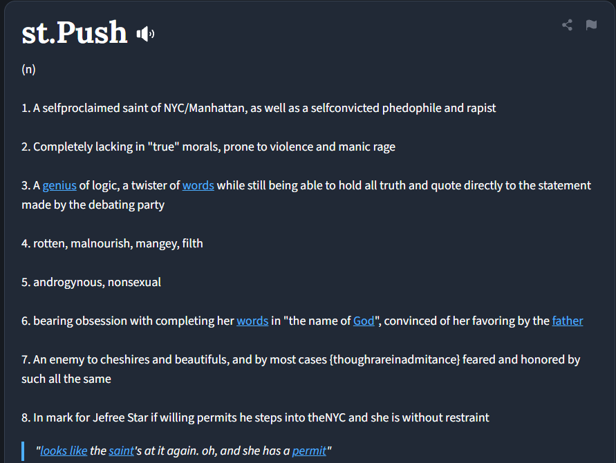 Urban Dictionary entry: st.Push
